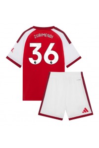 Arsenal Martin Zubimendi #36 Babyklær Hjemme Fotballdrakt til barn 2026-27 Korte ermer (+ Korte bukser)